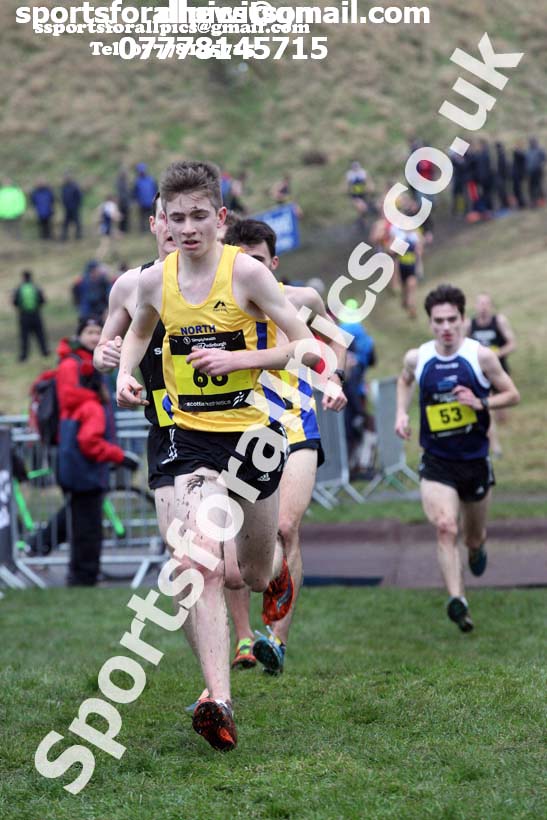 Inter District senior men and juniors, 2018 Simplyhealth Great Edinburgh International XCountry. Photo: David T. Hewitson/Sports for All Pics